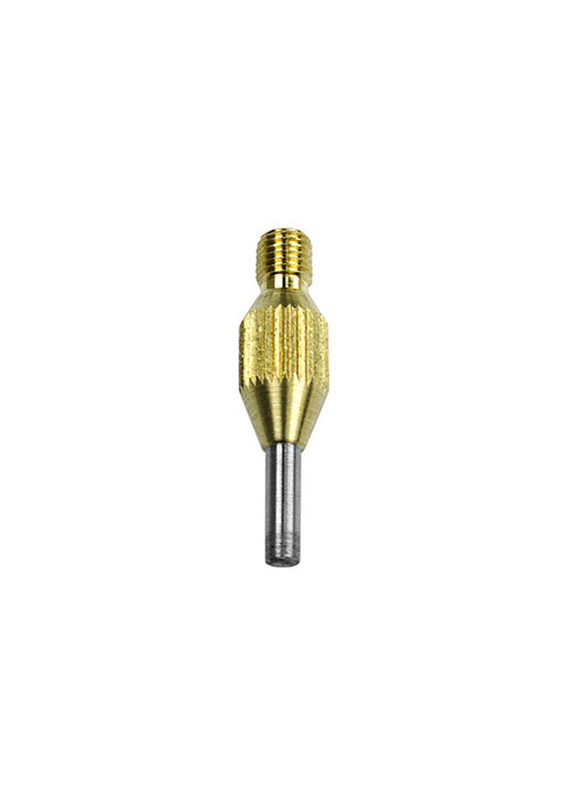The Gunther Lapidary Drill Bit Counter Part - used to ensure a perfect alignment when drilling a hole into a gemstone.